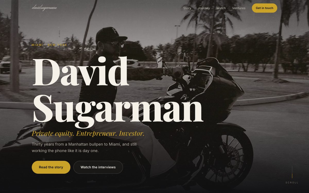 The David Sugarman website
